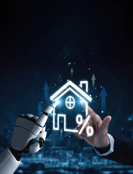 AI analyzes real estate data with smart ROI tracking, property value forecasting, and visual investment tools to guide profitable real estate decisions. Artificial intelligence spline