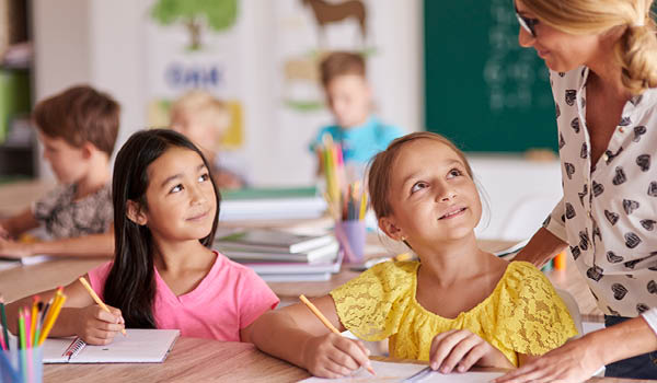 Teacher and her two pupils